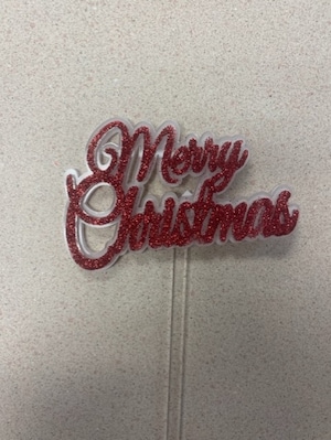 Merry Christmas Red Acrylic